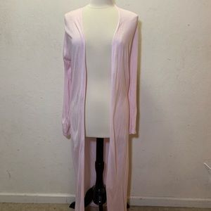 Premise Long, pink, cardigan. 100% Rayon material.
